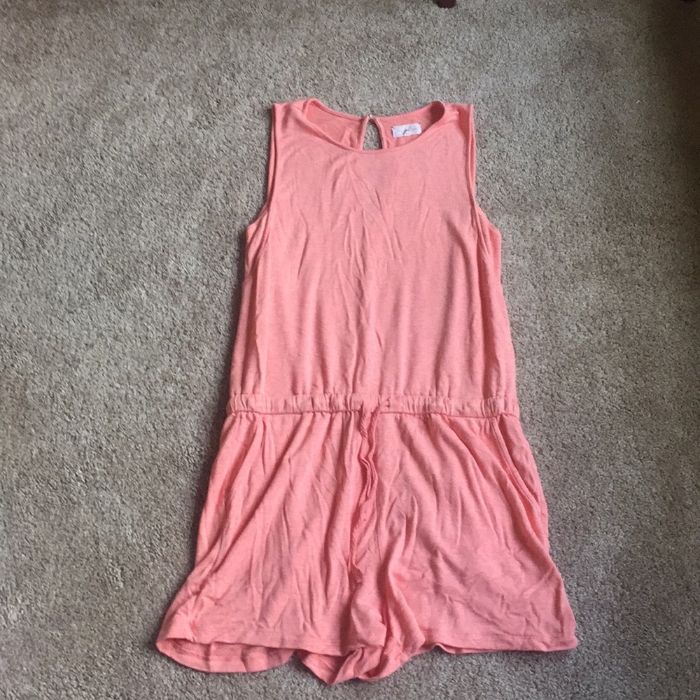 Lou & Grey Coral Pink Sleeveless Romper